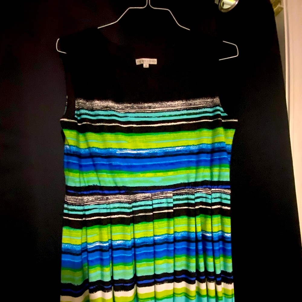 Colorful, comfy striped sleeveless dress!